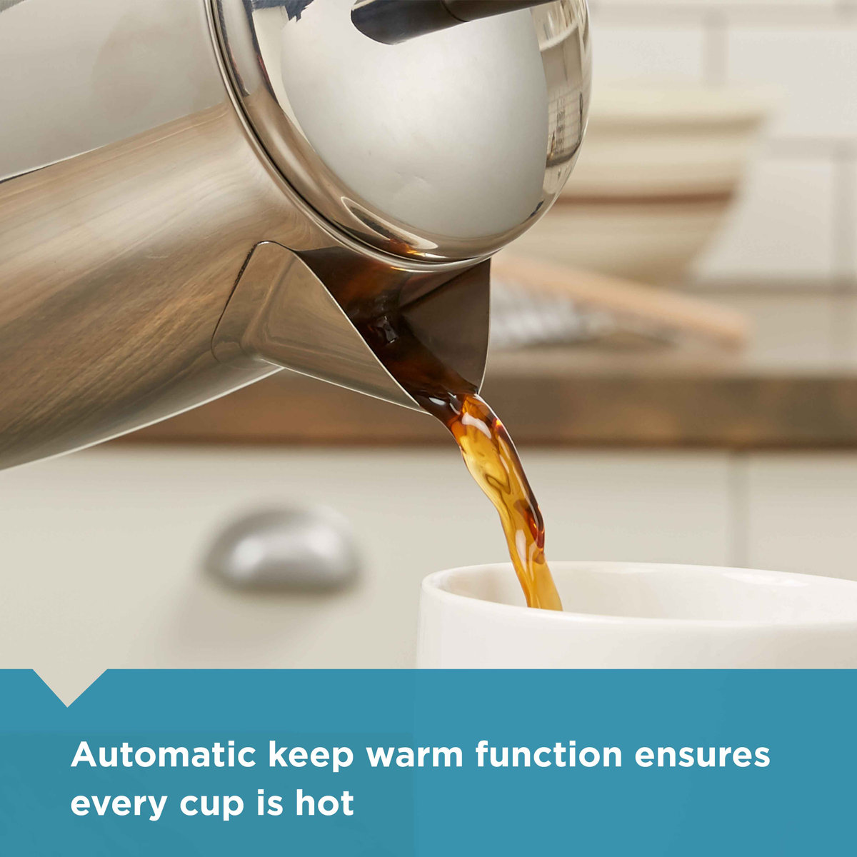 Farberware 12 Cup Electric Coffee Percolator, Coffee Maker with Stainless Steel Basket, Automatic Keep Warm, No-Drip Spout FCP412